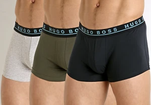 HUGO BOSS Ropa Interior Algodón Elástico Boxer Baúl Paquete De 3 NUEVO EN CAJA $42 - Imagen 1 de 6