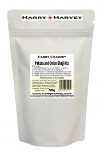 500 g Harry Harvey Cebolla Bhaji & Pakora Batter Mix Bhajia Mix Pakodha Verdura - Imagen 1 de 5