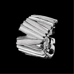 Ring | Hochglanz | 925er Sterlingsilber | massiv 32 g | Größe 57 | getragen - Bild 1 von 4