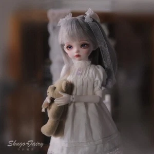Cute 1/6 BJD Doll Removeable Joints Girl Makeup Eyes Wig Clothes Shoes FULL SET - Picture 1 of 11