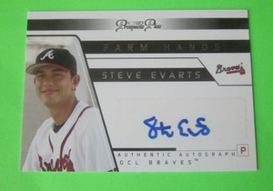 2006 TriStar Prospects Plus Farm Hands Autographs #18 Steve Evarts Auto Card