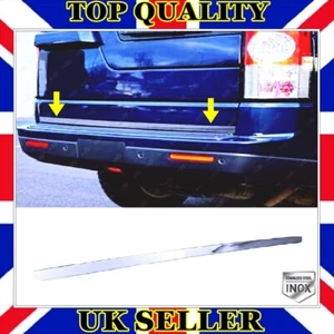 Chrome Rear Trunk Lower Trim S.STEEL For Land Rover DISCOVERY 2004 to 2016 - Picture 1 of 5