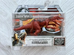 Jurassic World Attack Pack Herrerasaurus Mattel Figure Brand New & Sealed - Picture 1 of 2