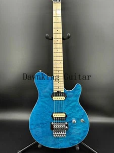 Guitarra eléctrica Blue Axis pastillas HH herrajes cromados diapasón de arce Floyd Rose - Imagen 1 de 10