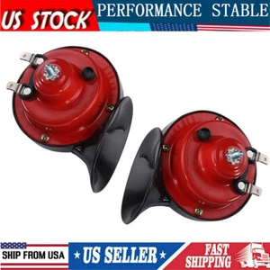 2pc Train Boat  Electric Snail Horn 12V Waterproof Super Loud For Car Truck - Picture 1 of 9