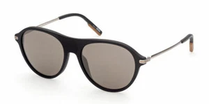 Ermenegildo Zegna EZ0152 02G Polarized Matte Black Sunglasses 56-17-145 Zeiss - Picture 1 of 1
