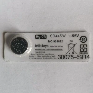 Mitutoyo 938882 Akku SR44 Original Digitaler Messschieber Elektronischer Batterieknopf - Bild 1 von 1