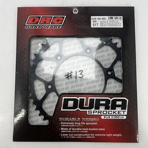 DRC DURA 51 Zähne Kettenrad hinten passend für Honda Pt.no D34-02-051-520 #13 - Bild 1 von 6