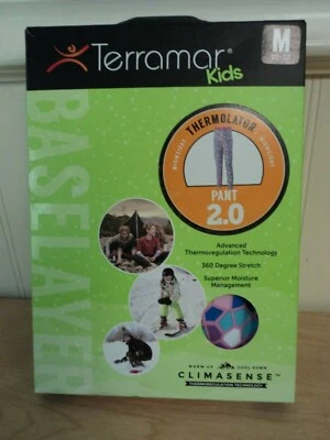 Terramar Niños Niñas Pantalones Térmicos Climasense 2.0 Termolador Talla M (10-12) ¡NUEVO! Foto 1 de 4