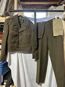 VTG Korean War US Army Field M-1950 Jacket 40S, Pants, 2 Hats & Tie - Picture 1 of 15