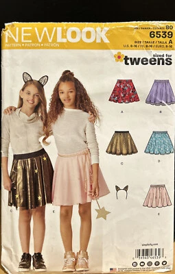 New Look Sewing Pattern 6539 Girls Tweens Skirts Size 8-16 NEW - Image 1 of 2