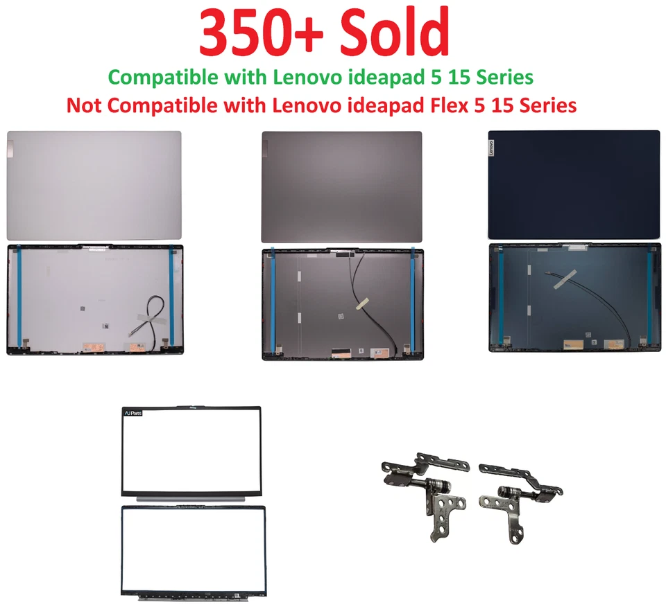 New For Lenovo IdeaPad 5-15IIL05  5-15ARE05 Top Lid Back Cover Case 5CB0X56071 - Image 1 of 1