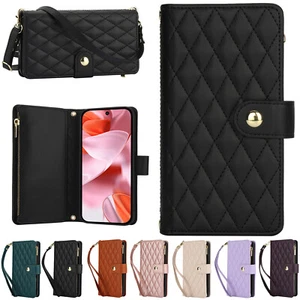 For Google Pixel 9A/9Pro XL/9Pro/9/8/7 PU Leather Flip Stand Zipper Wallet Case - Picture 1 of 89