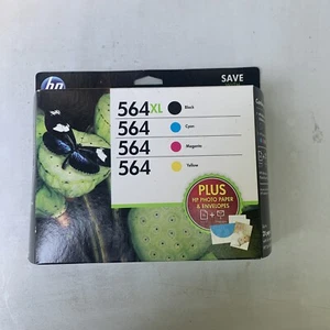 NEW - Genuine HP 564xl Black & Color Combo-Pack Ink Cartridge EXP 03/2016 - Picture 1 of 3