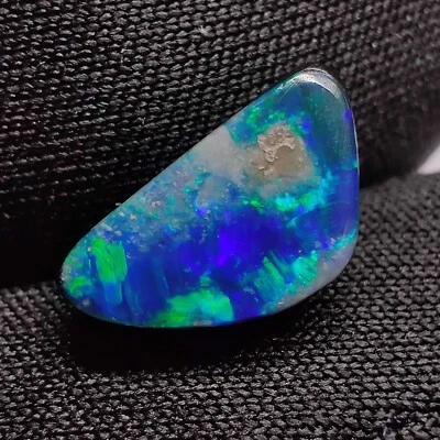 Multi Fire Australian Doublet Opal Fancy Shape Gemstone for Jewelry 1.8 Cts - Image 1 of 4