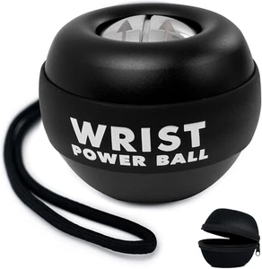 Metal Power Gyro Ball with Bag - Hand Wrist Forearm Trainer - Picture 1 of 12
