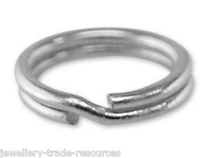 5 forte solide argent sterling 925 8mm Split jump rings ajoutent du charme à bracelet