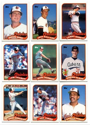 Lot Of (21) 1989 Topps Baseball Cards - Baltimore Orioles - Image 1 of 4