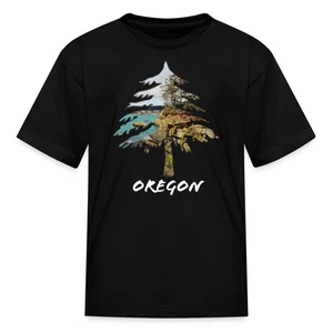 Oregon Coast Tree Kid's T-Shirt - Picture 1 of 10