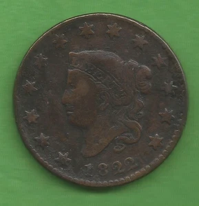 1822 MATRON HEAD, LARGE CENT, 203 YEARS OLD!!! - Picture 1 of 2