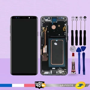 Ecran Pour SAMSUNG Galaxy S9 Plus G965 Châssis Vitre Tactile - Noir - Photo 1 sur 1