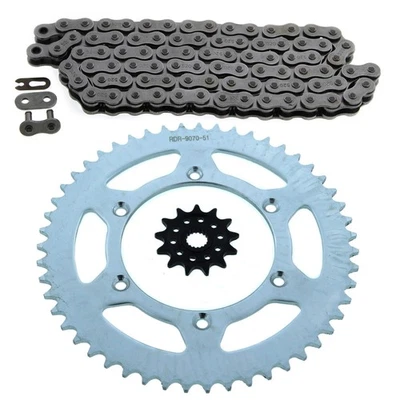 1990-1991 se adapta a Suzuki RM125 520-114L kit de cadena y piñón sin junta tórica 13/51 Foto 1 de 4