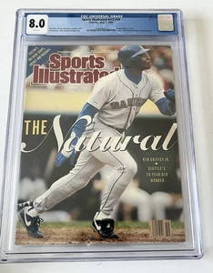 Ken Griffey Jr. Newsstand Sports Illustrated Magazine CGC 8.0 5/7/1990 1st Cover - Picture 1 of 2