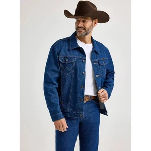 Giacca denim uomo Wrangler taglio cowboy, taglia XL - Foto 1 di 9