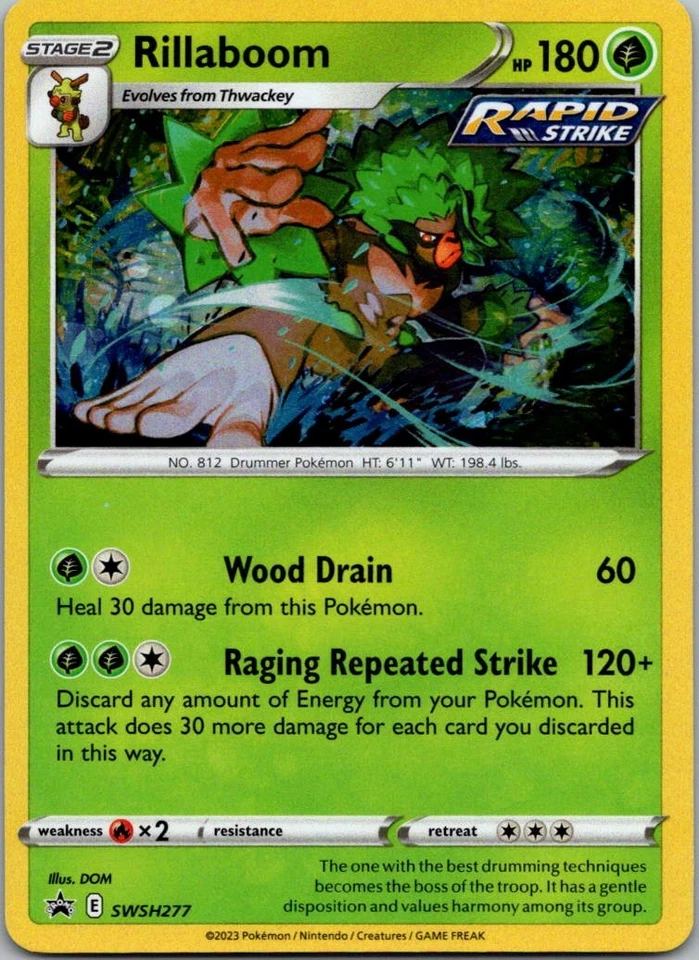 Rillaboom - Promo SWSH: Sword & Shield Promo Cards SWSH277 NM - Image 1 of 2