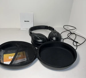 Besdio headphones bluetooth wireless USED Case Charging Cable Instructions Also - Picture 1 of 7