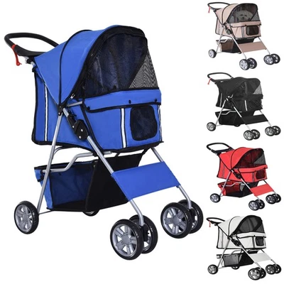 PawHut Hundewagen Hundebuggy Pet Stroller Hunde Buggy mit Rollen - Bild 1 von 4