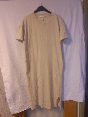 H&M Damen Baumwolle Kleid Größe Xs Schlicht Relax - Bild 1 von 4