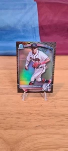 Bowman 2025 Chrome Atlanta Braves Jose Perdomo Prospects Reptilian Refractor - Bild 1 von 4