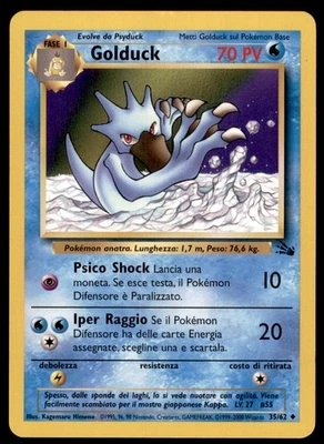 1999 Pokemon Fossil Unlimited Golduck Italian #35 Vintage - Image 1 of 2