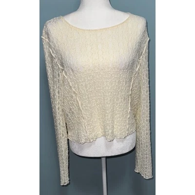 Arizona Jean Co Womens XXL Lace Top Cottagecore Dainty Feminine Peasant Stretch  - Image 1 of 4