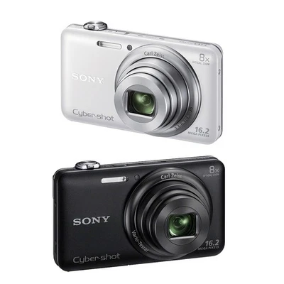 Sony Cyber-shot DSC-WX80 Digital Camera 16.2 MP, 16x Digital Zoom,Black/White - Image 1 of 4