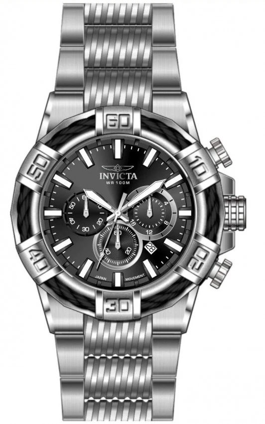 Reloj para hombre Invicta Bolt cronógrafo GMT cuarzo esfera negra 49900 Foto 1 de 1