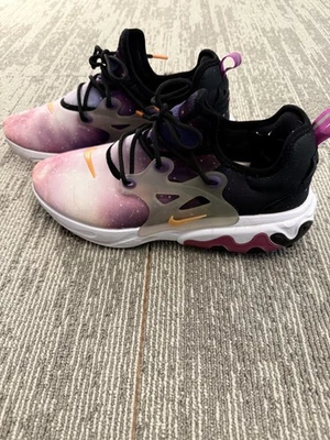 Nike React Presto Shoes Sneakers Mens Size 8.5 Black Orange Galaxy CN7664-002 - Image 1 of 4
