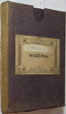 MAPA DE NIGERIA, Stanford 1901. África Occidental, Territorios de Níger. En estuche original Foto 1 de 4