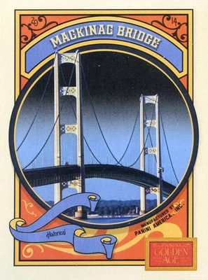 2014 Panini Golden Age Base #88 Mackinac Bridge - Image 1 of 2