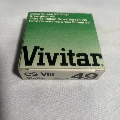 Vivitar 49mm Cross Screen VIII Filter CS - Image 1 of 3