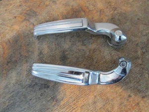 PAIR ORIGINAL RT, LEFT INTERIOR DOOR HANDLES FOR 1968 1969 PONTIAC LEMANS, GTO - Picture 1 of 10