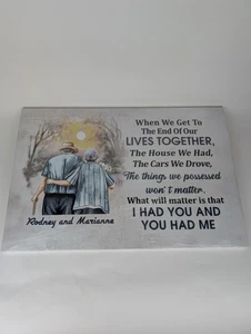 24"x16" Leinwandbild altes Paar Rodney und Marianne Ich hatte dich und du hattest mich - Bild 1 von 2
