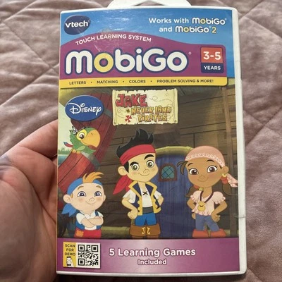 Disney Jake Neverland Pirates Vtech Mobigo Learning System Game Disney Sealed - Image 1 of 3