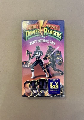 Mighty Morphin Power Rangers Happy Birthday Zack VHS Movie Sealed - Image 1 of 2