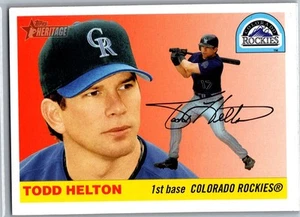 2004 Topps Heritage Todd Helton Colorado Rockies #70b SP NM - Bild 1 von 2