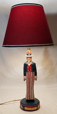RARE Vintage Sturbridge Yankee Workshop - Uncle Sam 1995 Lamp - WORKING