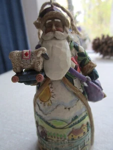 Jim Shore Heartwood Creek Weihnachtsmann mit Schafen über dem Feld Bauernhof Szene Weihnachtsschmuck - Bild 1 von 24