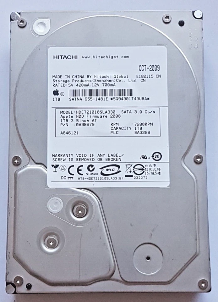 1 TB Hitachi HDE721010SLA330 7200rpm 32MB HDD 3,5 " Internal Hard Drive - Image 1 of 1