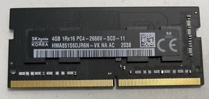 SK Hynix 4GB 1Rx16 PC4-2666V-SC0-11 HMA851S6CJR6N-VK SO-DIMM - Bild 1 von 2